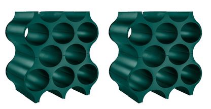 Koziol Wijnrekken Stapelbaar Set-Up Groen - 2 Stuks